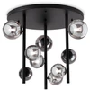 Lubinis šviestuvas Ideal Lux Paviršinis šviestuvas PERLAGE, G9, juodas/dūmų sp., 328416