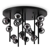 Lubinis šviestuvas Ideal Lux Paviršinis šviestuvas PERLAGE, G9, juodas/dūmų sp., 328386