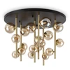 Lubinis šviestuvas Ideal Lux Paviršinis šviestuvas PERLAGE, G9, juodas/gintaro sp., 328379