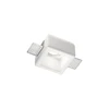 Ideal Lux Recessed lamp 1 light SAMBA SQUARE, GU10, baltas