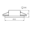 Kanlux Rėmelis įleidžiamiems šviestuvams IMINES, Ø10,2cm, Gx5,3/GU10, baltas