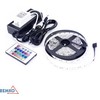 Rinkinys - 14,4W/m, 12V, IP20, RGB LED juosta, 5m ritė, su 12V maitinimo šaltiniu ir nuotolinio valdymo pulteliu