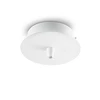 Ideal Lux rosone metallo 1 luce bianco