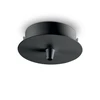 Pakabinamas šviestuvas Ideal Lux rosone metallo 1 luce nero