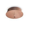 Pakabinamas šviestuvas Ideal Lux rosone metallo 1 luce rame brunito