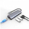 Šakotuvas (HUB) 5 IN 1, sidabro sp.,1xHDMI / 2xUSB 3.0 / 1xLAN / 1xPD