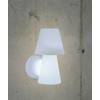 Sieninis fasado šviestuvas LOLA WALL, E27, baltas, IP44