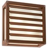 Sieninis lauko šviestuvas BRICK GLASS, E27, rūdžių sp., IP54, 9895