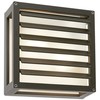 Sieninis lauko šviestuvas BRICK GLASS, E27, tamsiai pilkas, IP54, 9894