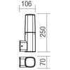 Sieninis lauko šviestuvas CRAYON, E27, tamsiai pilkas, IP44, 9073