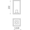 Sieninis šviestuvas Sieninis lauko šviestuvas CUBE, E27, antracito sp., A20391GR