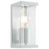 Sieninis šviestuvas Sieninis lauko šviestuvas VITRA, E27, baltas, IP54, 9106