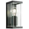 Sieninis lauko šviestuvas VITRA, E27, juodas, IP54, 9107