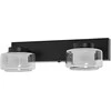 Sieninis šviestuvas 11W LED sieninis vonios šviestuvas ORBIS FLAME, juodas, 3000/4000K, IP44