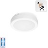 12W LED paviršinis šviestuvas NAIROS PREMIUM G2, baltas, 3000K/4000K/6500K, su judesio davikliu