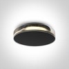 12W LED plafonas, juodas, 3000K, 67478/B/W