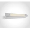 Sieninis šviestuvas 12W LED sieninis vonios šviestuvas, baltas, 3000K, IP44, 38112C/W/W