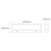 Sieninis šviestuvas 12W LED sieninis vonios šviestuvas, baltas, 3000/3500/4000K, IP44, 38112C/W/V