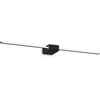 Sieninis šviestuvas Ideal Lux 13,5W LED veidrodžio šviestuvas THEO, juodas, 3000K, 311760