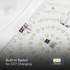 V-tac 15W LED paviršinis šviestuvas, baltas, 3000/4000/6000K, su judesio davikliu, IP44
