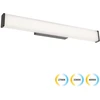 Sieninis šviestuvas 15W LED sieninis veidrodžio šviestuvas ROMINA, juodas, 2700/3300/4000K, IP44, 4334100