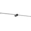 Sieninis šviestuvas Ideal Lux 16W LED veidrodžio šviestuvas FILO, juodas, 3000K, 310152