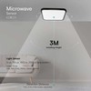 Sieninis šviestuvas V-tac 18W LED paviršinis šviestuvas, kvadratinis, juodu korpusu, 4000K, IP44, su judesio davikliu