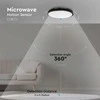 V-tac 18W LED paviršinis šviestuvas, juodu korpusu, 4000K, IP44, su judesio davikliu