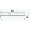 23,1W LED paviršinis šviestuvas LINEA SQUARE, baltas, 4000K, IP54
