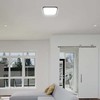 V-tac 24W LED paviršinis šviestuvas, kvadratinis, juodas, 3000K, IP44, SAMSUNG LED chip