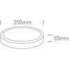 35W LED vidaus/lauko plafonas, baltas, 3000/4000/6000K, IP65, 67220B/W/V
