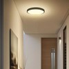 V-tac 36W LED paviršinis šviestuvas, juodas, 4000K, IP44, SAMSUNG LED chip, su judesio davikliu