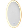 Sieninis šviestuvas 36W LED šviestuvas - veidrodis VANITY, matinės aukso sp., 3000/4000/6000K, dimeriuojamas, IP44, 01-3822