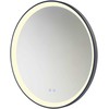 Sieninis šviestuvas 48W LED šviestuvas - veidrodis VANITY, juodas, 3000/4000/6000K, dimeriuojamas, IP44, 01-3826