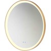Sieninis šviestuvas 48W LED šviestuvas - veidrodis VANITY, matinės aukso sp., 3000/4000/6000K, dimeriuojamas, IP44, 01-3825