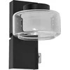 Sieninis šviestuvas 5,5W LED sieninis vonios šviestuvas ORBIS FLAME, juodas, 3000/4000K, IP44