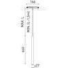 5,6W LED pakabinamas šviestuvas į magnetinį bėgelį STICK 66, juodas, 48V, 3000K