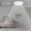 Lubinis šviestuvas V-tac 8W/16W/20W LED paviršinis šviestuvas, baltas, 3000/4000/6500K, IP65, su judesio davikliu