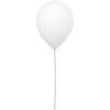 Sieninis šviestuvas BALLOON, E27, baltas, su jungikliu