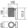 Sieninis šviestuvas DELPHI, GU10, juodas, 01-2549
