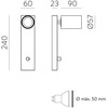 Sieninis šviestuvas GINA, GU10, baltas, A3874180B
