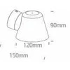 Bikuvalt Sieninis šviestuvas, GU10, antracito sp., IP65, 67534A/AN