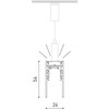Magnetinių sistemų pakabinamas bėgelis TRACK 48V, 2802mm, juodas, su 39,2W LED šviestuvu, DALI