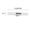 Sieninis šviestuvas ROBERT, E14, baltos/chromo sp., IP44, 4104900