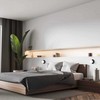 Light Prestige Sieninis šviestuvas ROMA, G9, juodu korpusu/baltas gaubtas