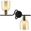 Italux Sieninis šviestuvas Servio WL-66892-2A-BK-AMB