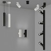 Sieninis šviestuvas ZOOM, GU10, juodas, A37640N