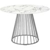 Stalas GLAM MARBLE, chromo/baltos sp.