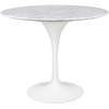 Stalas TULIP MARBLE, baltas