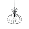 Pakabinamas šviestuvas Ideal Lux Suspended lamp with 1 light AMPOLLA, E27, ruda